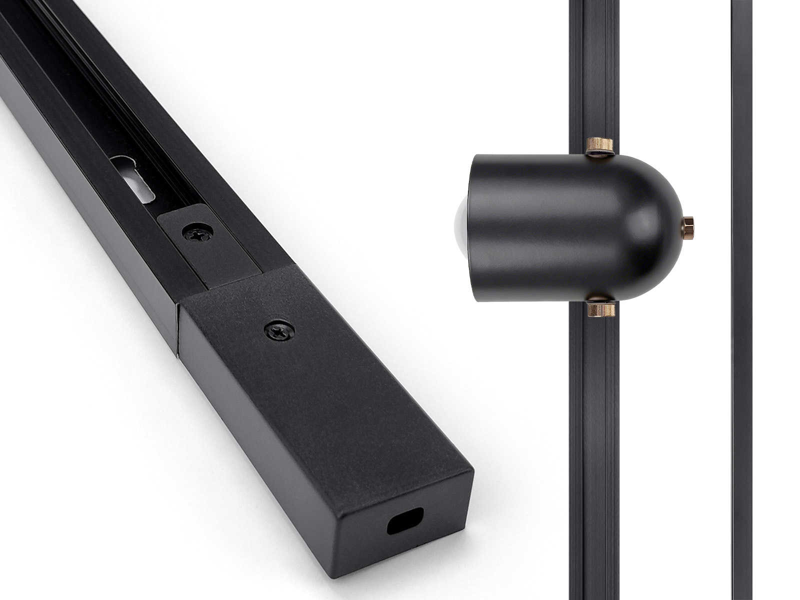 Szynoprzewód Jednofazowy Czarny 1m